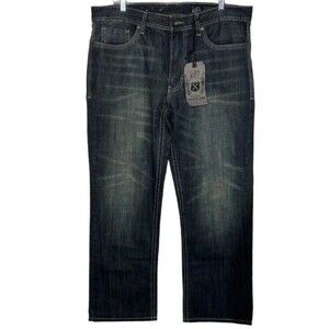 Axel Baggy Jeans Men’s 34 X 30 Straight Leg Distressed Skater Grunge Streetwear